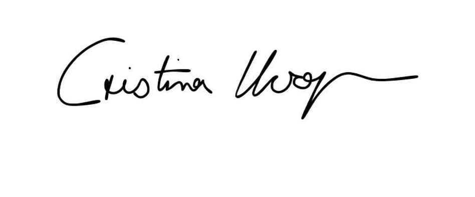 Unterschrift Cristina Koopmann